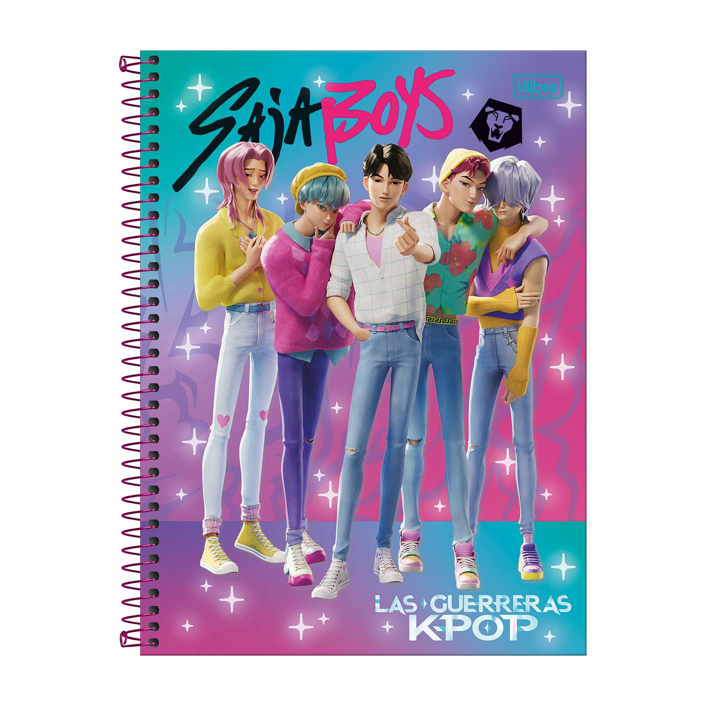 Tilibra Cuaderno Profesional 80 hojas espiral Saja Boys
